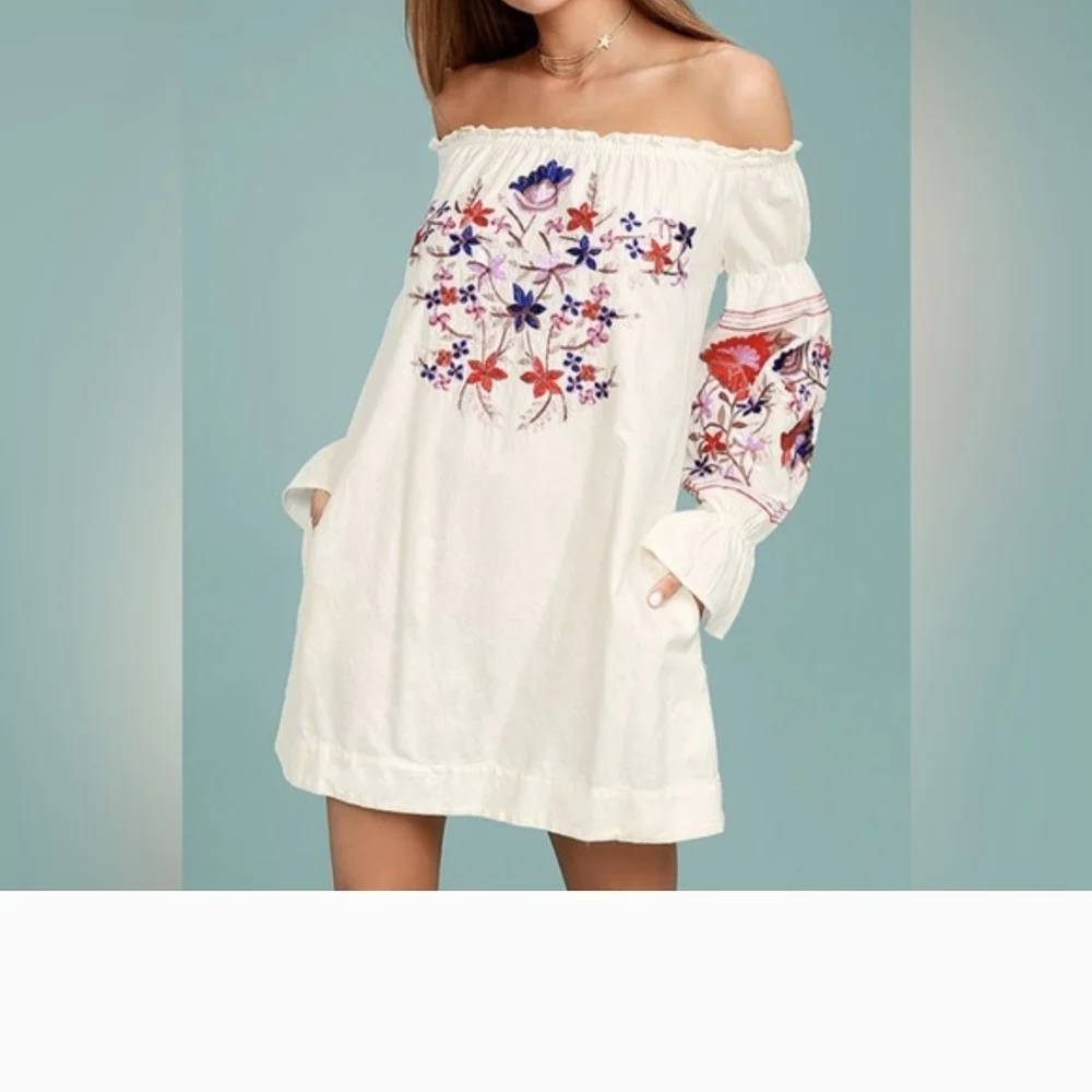 Free People Fleur Du Jour Mini Dress SM - Picture 2 of 16
